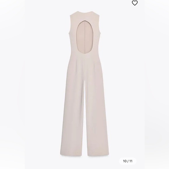 NWT Zara long crepe jumpsuit - Picture 7 of 8